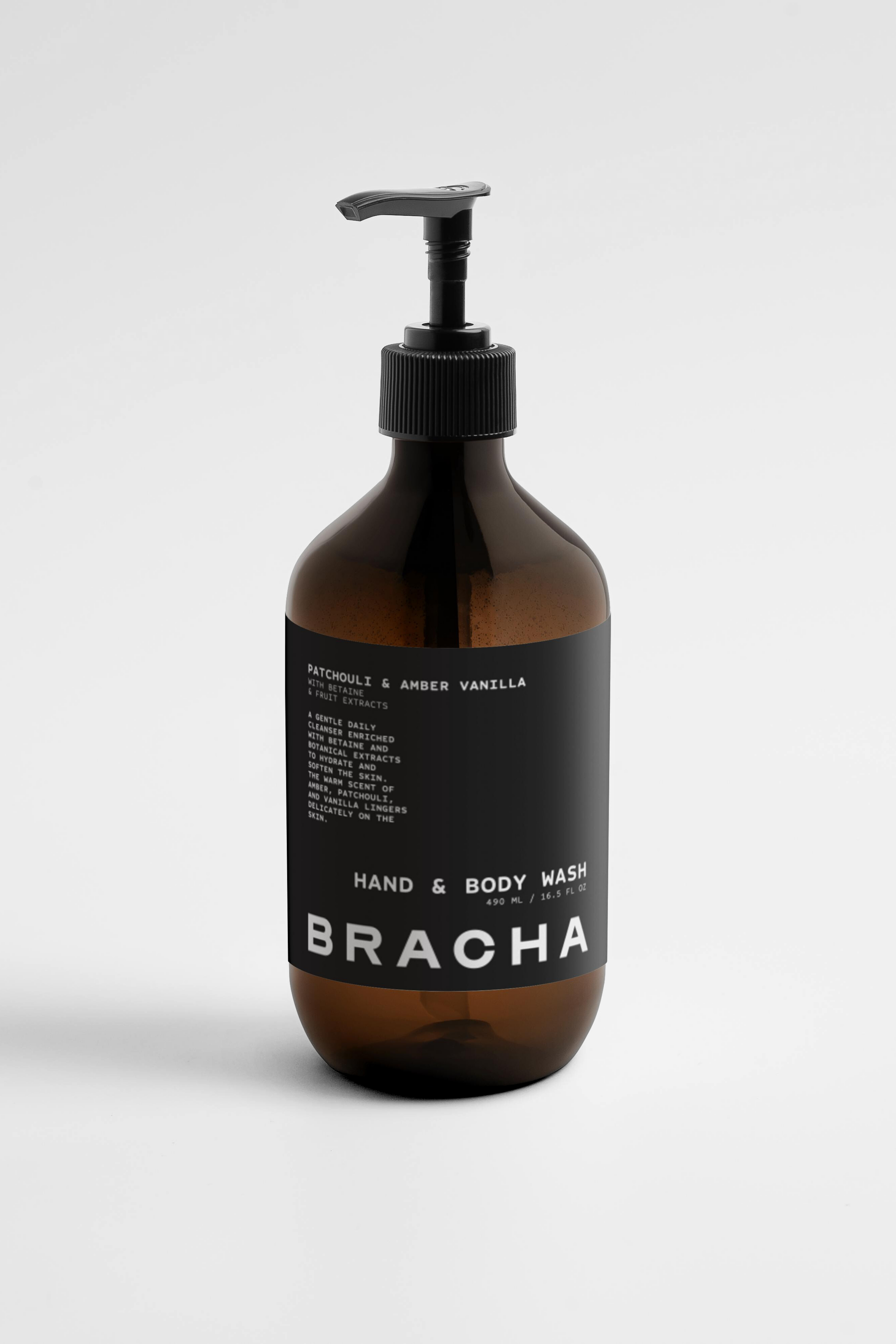 HAND & BODY WASH - Patchouli & Amber Vanilla