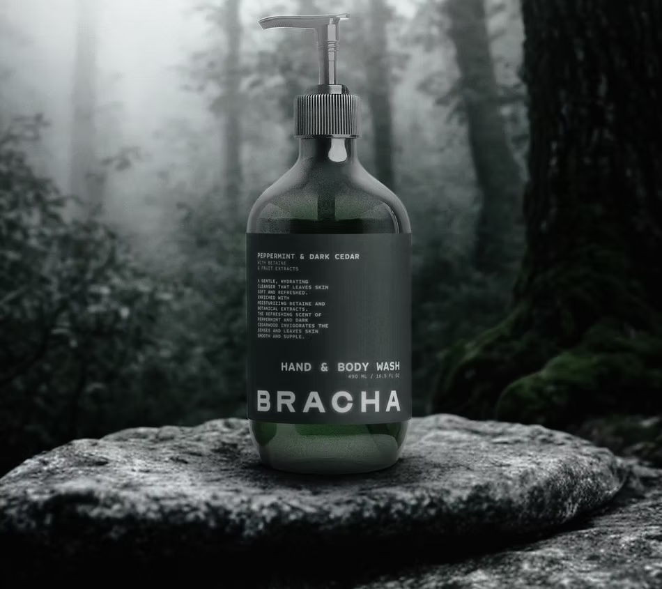 HAND & BODY WASH - PEPPERMINT AND DARK CEDARWOOD