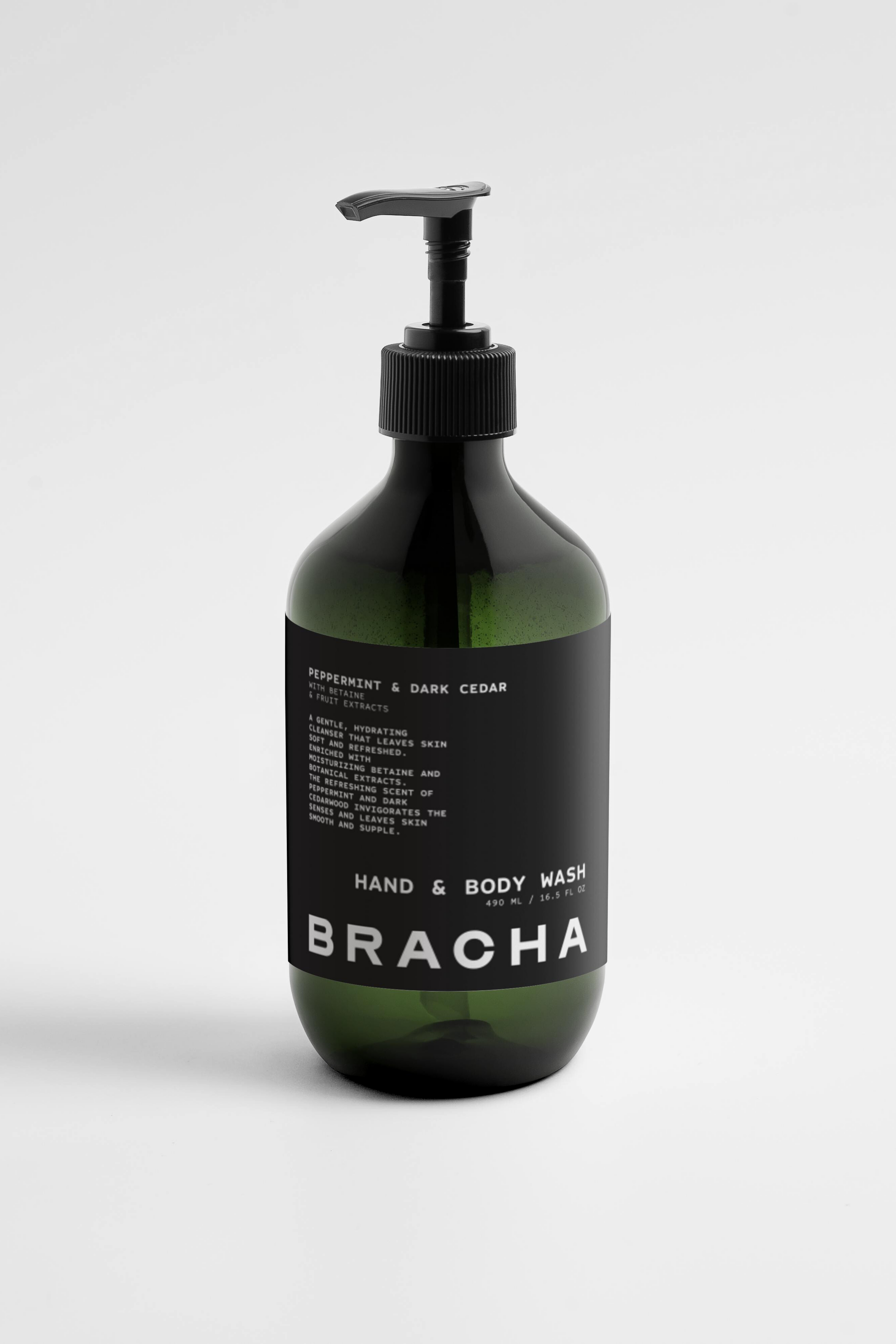 HAND & BODY WASH - PEPPERMINT AND DARK CEDARWOOD